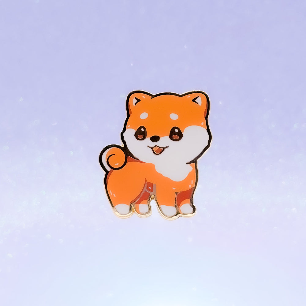 Shiba Inu Red | Akita Inu | Dog Breeds Hard Enamel Pin | Kawaii Birthday Gift | Christmas Present | Miamouz