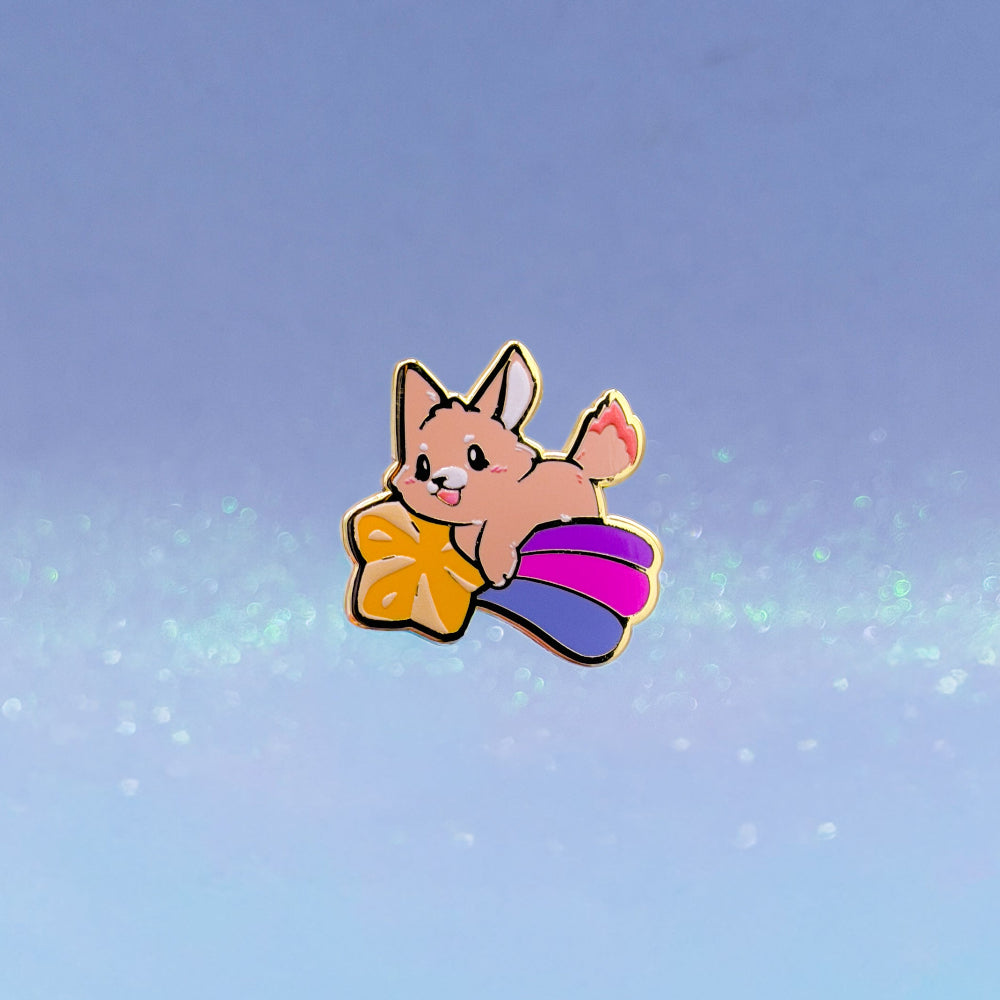 Magical Fennec Fox Enamel Pin | Cute Hard Enamel Pin | Kawaii Birthday Gift | Christmas Present | Miamouz