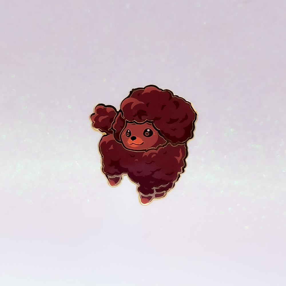 Poodle Brown | Dog Breeds Hard Enamel Pin | Kawaii Birthday Gift | Christmas Present | Miamouz