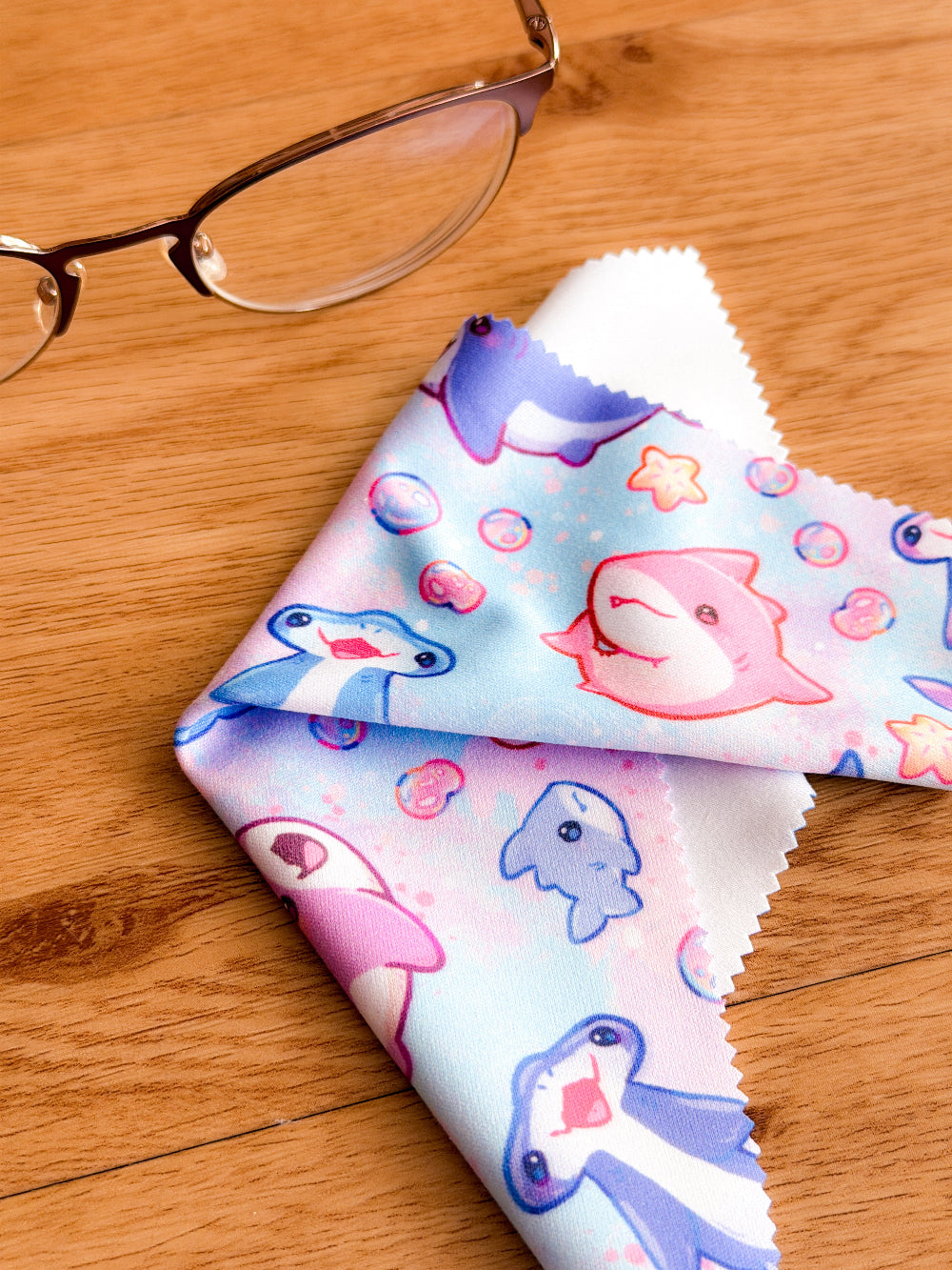 Sharks | Microfiber Cloth 15cm x 18cm | Glasses Cloth | Lens Cloth | Screen Wipe