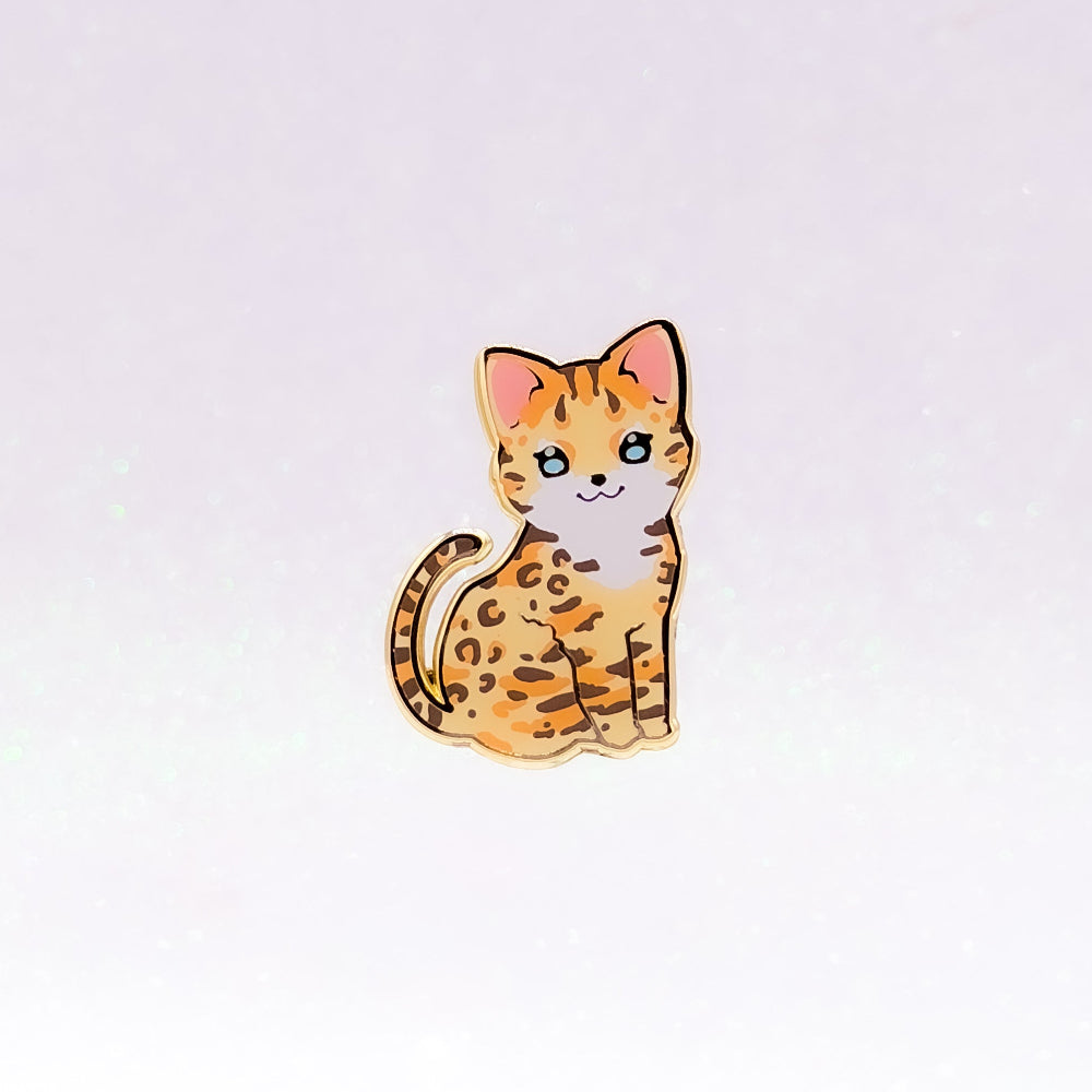 Bengal Cat Sand | Cat Breeds Hard Enamel Pin | Kawaii Birthday Gift | Christmas Present | Miamouz