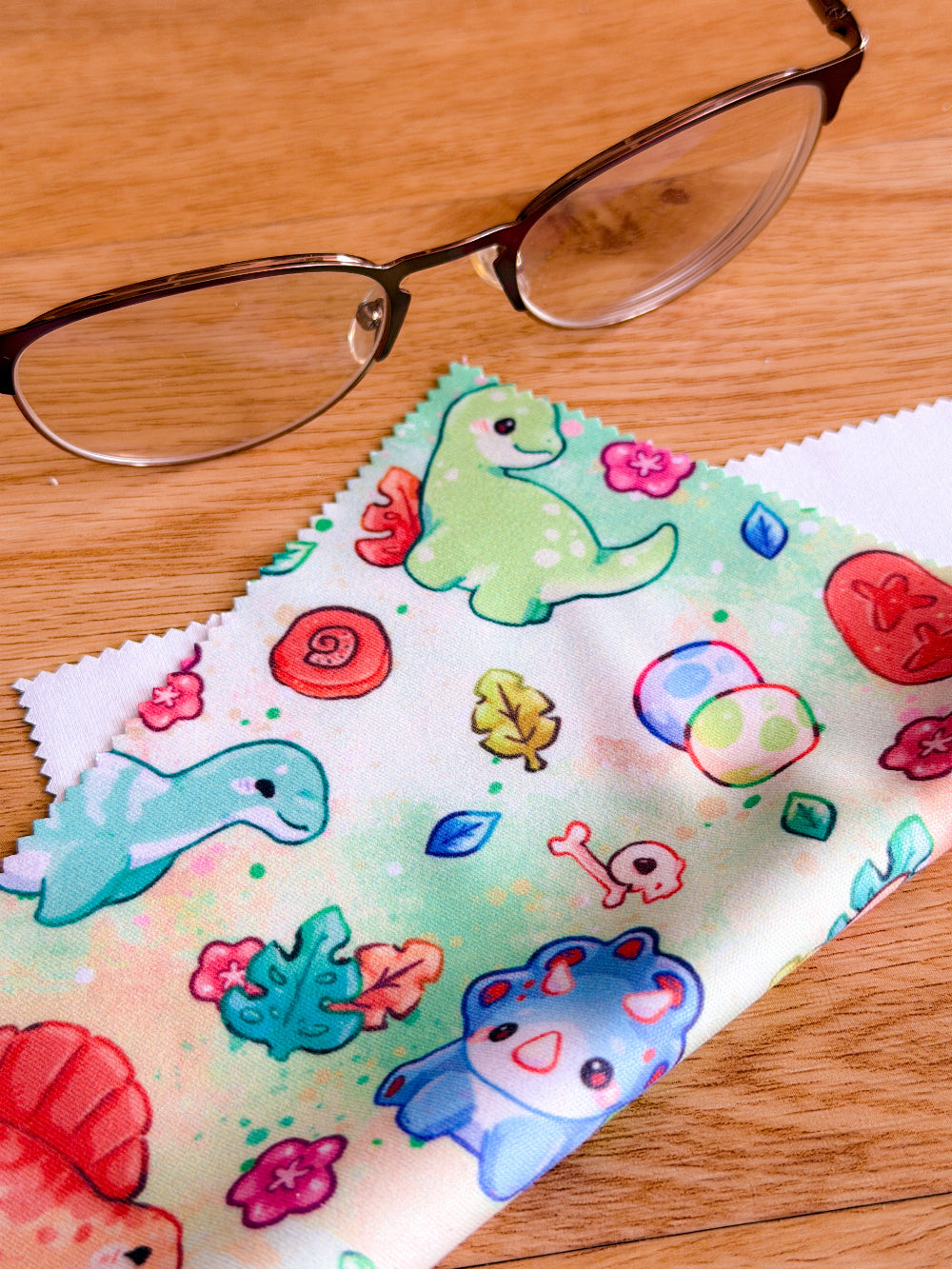 Dinosaurs | Microfiber Cloth 15cm x 18cm | Glasses Cloth | Lens Cloth | Screen Wipe