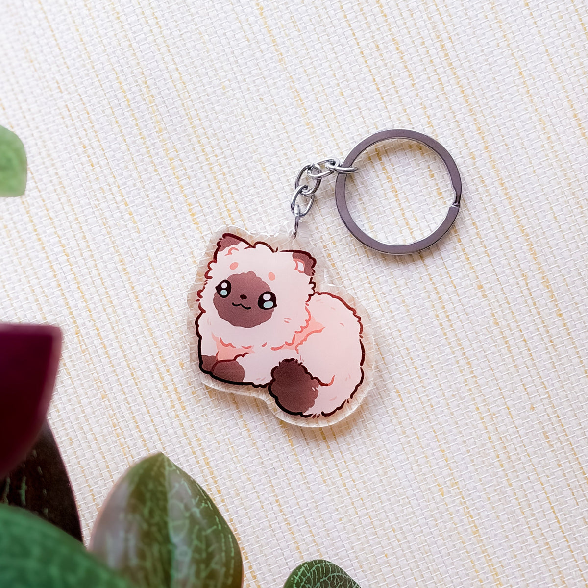 Ragdoll Cat Birman Cat Breed Keychain | Cute Animal | Cat Breed Charm | Birthday Gift | Christmas Present for her | Cats Acrylic Key Chain