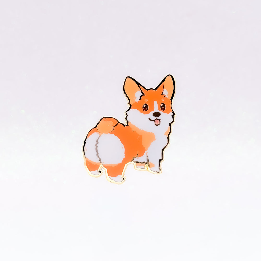 Corgi Red | Dog Breeds Hard Enamel Pin | Kawaii Birthday Gift | Christmas Present | Miamouz