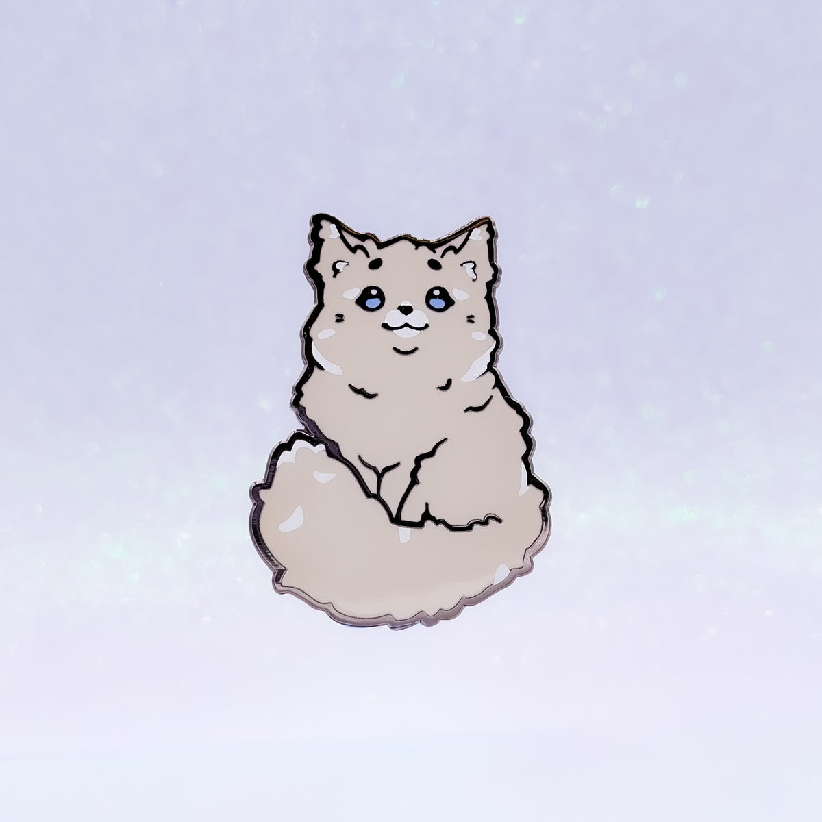 Maine Coon Cat Grey | Cat Breeds Hard Enamel Pin | Kawaii Birthday Gift | Christmas Present | Miamouz
