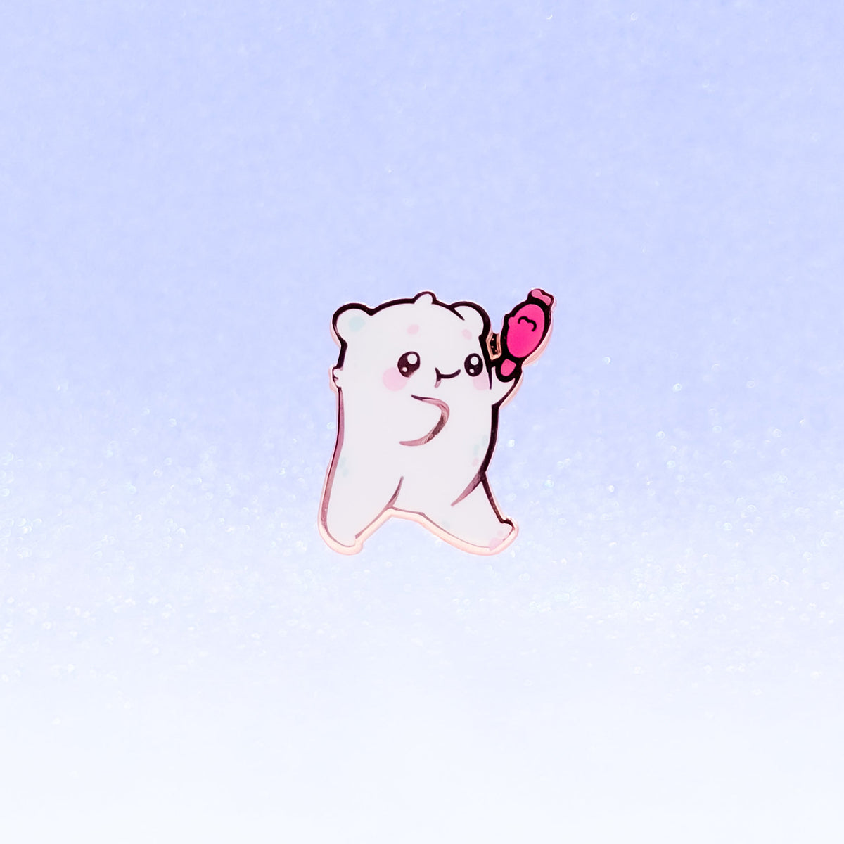 Ice Cream Bear Enamel Pin | Cute Ice Bear Hard Enamel Pin | Cute Art | Kawaii Aesthetic Birthday Gift | Christmas Present