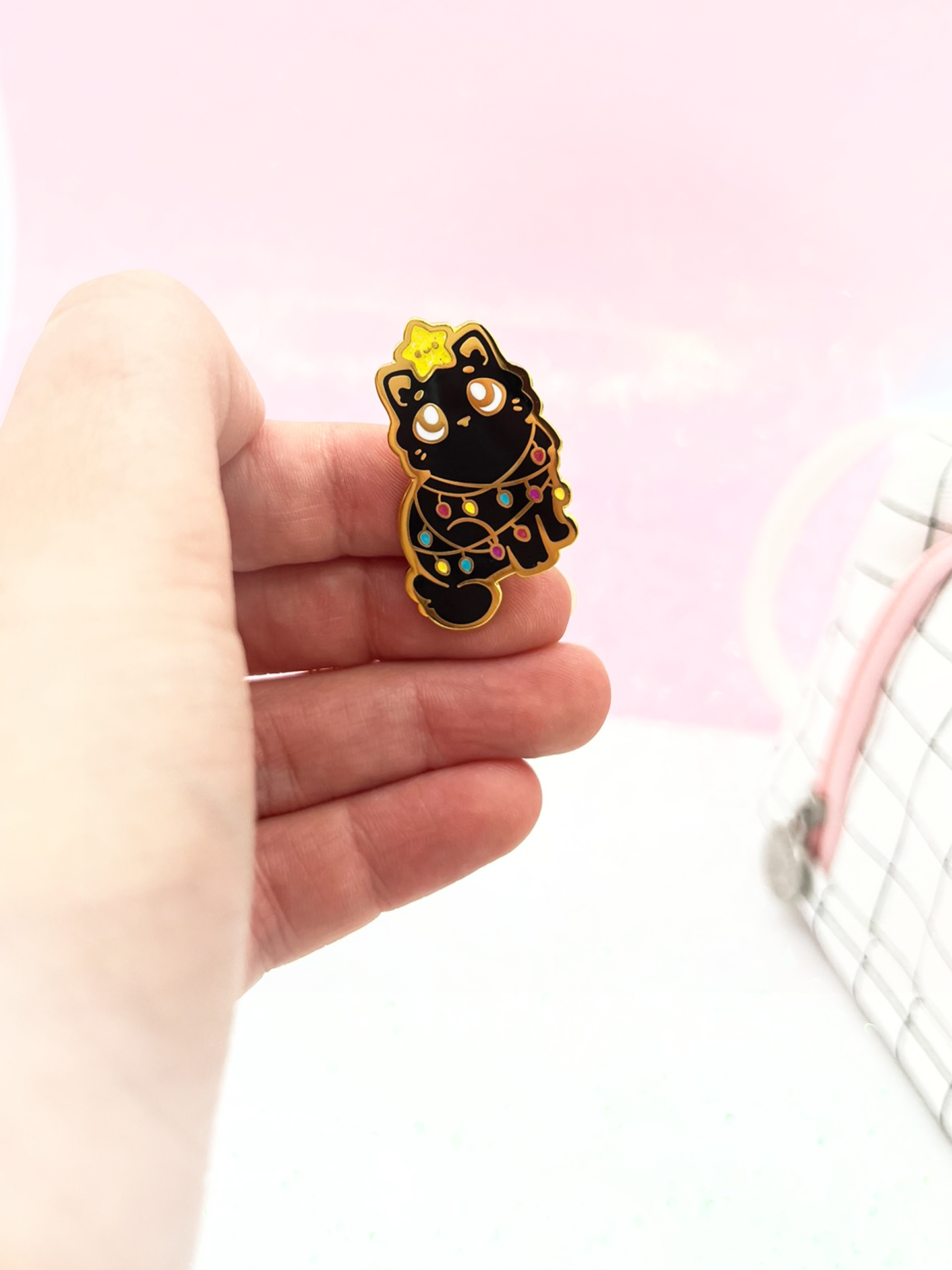 Meme-Katzen-Anstecknadel | Weihnachtsbaum-Katzen-Emaille-Anstecknadel | Kätzchen-Hartemaille-Anstecknadel | Anstecknadel-Kollektion | Kawaii-Ästhetisches Geburtstagsgeschenk | Weihnachtsgeschenk | Miamouz