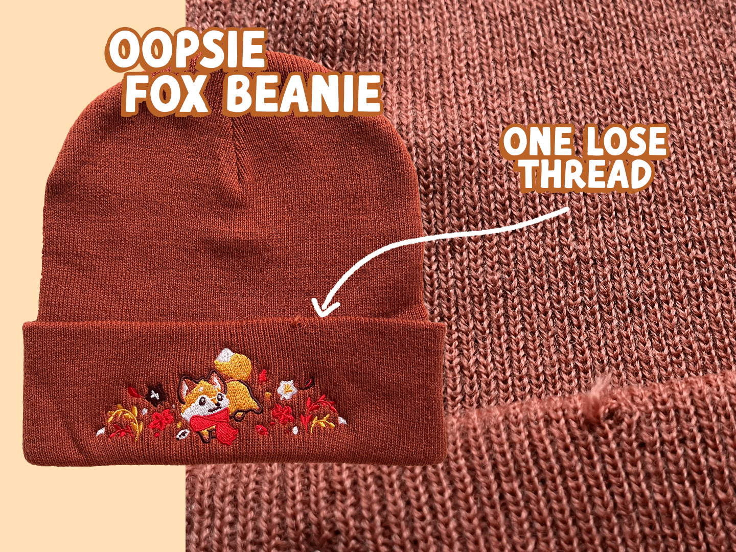 Fuchs Beanie | Oopsie & Sample Sale
