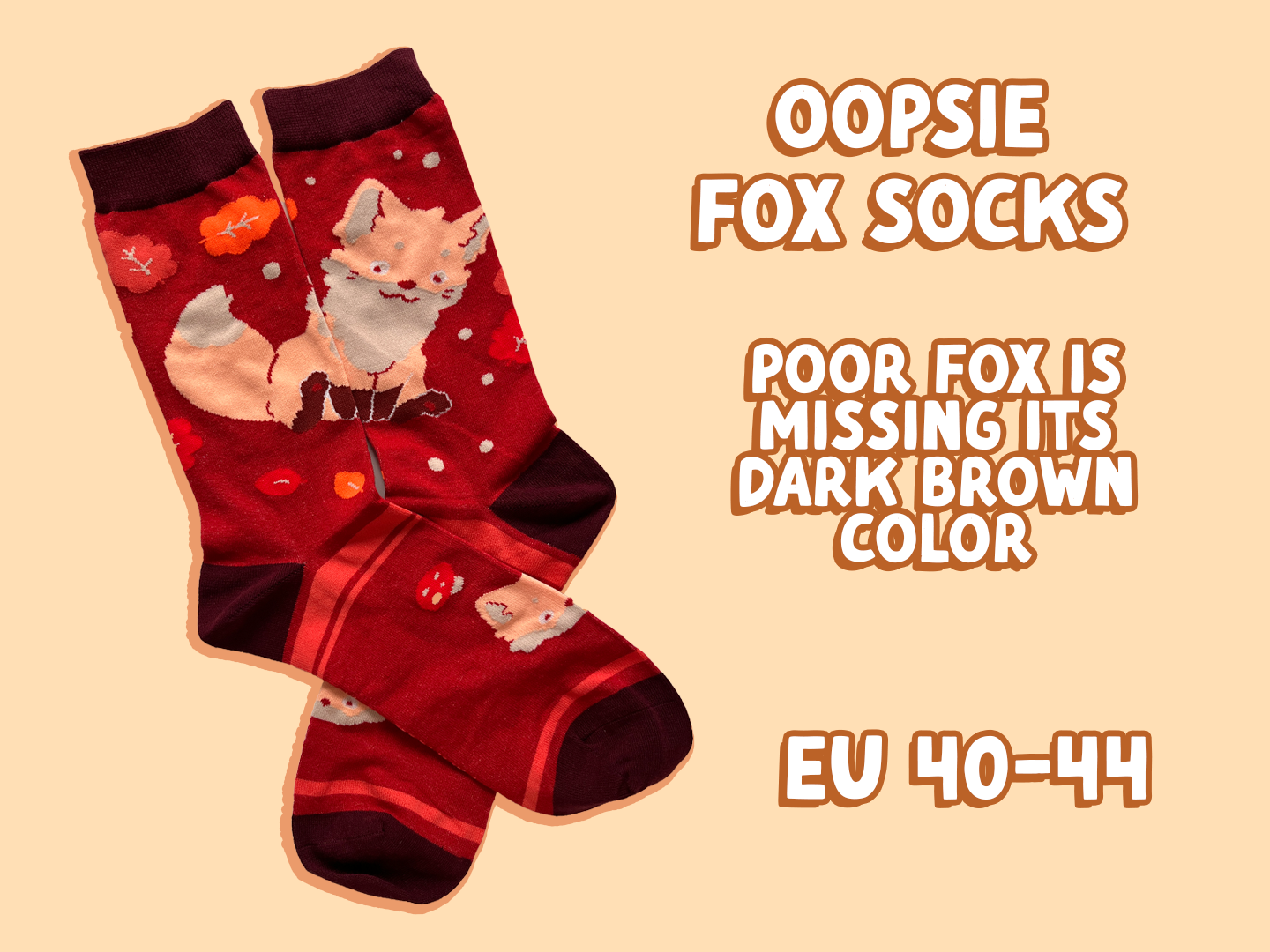Fox Socks Größe EU 40-44 | Oopsie & Sample Sale