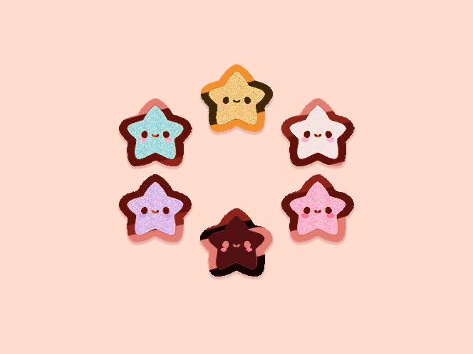 Small Star Hard Enamel Pin | Cute Hard Enamel Pin | Kawaii Star