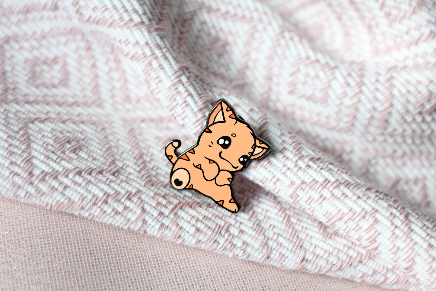 Cute Orange Tabby Enamel Pin | Kitty Hard Enamel Pin | Pin Collection | Kawaii Aesthetic Birthday Gift | Christmas Present | Liam & Miamouz