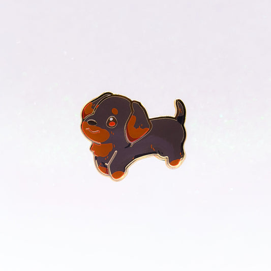 Dachshund Black & Tan | Dog Breeds Hard Enamel Pin | Kawaii Birthday Gift | Christmas Present | Miamouz
