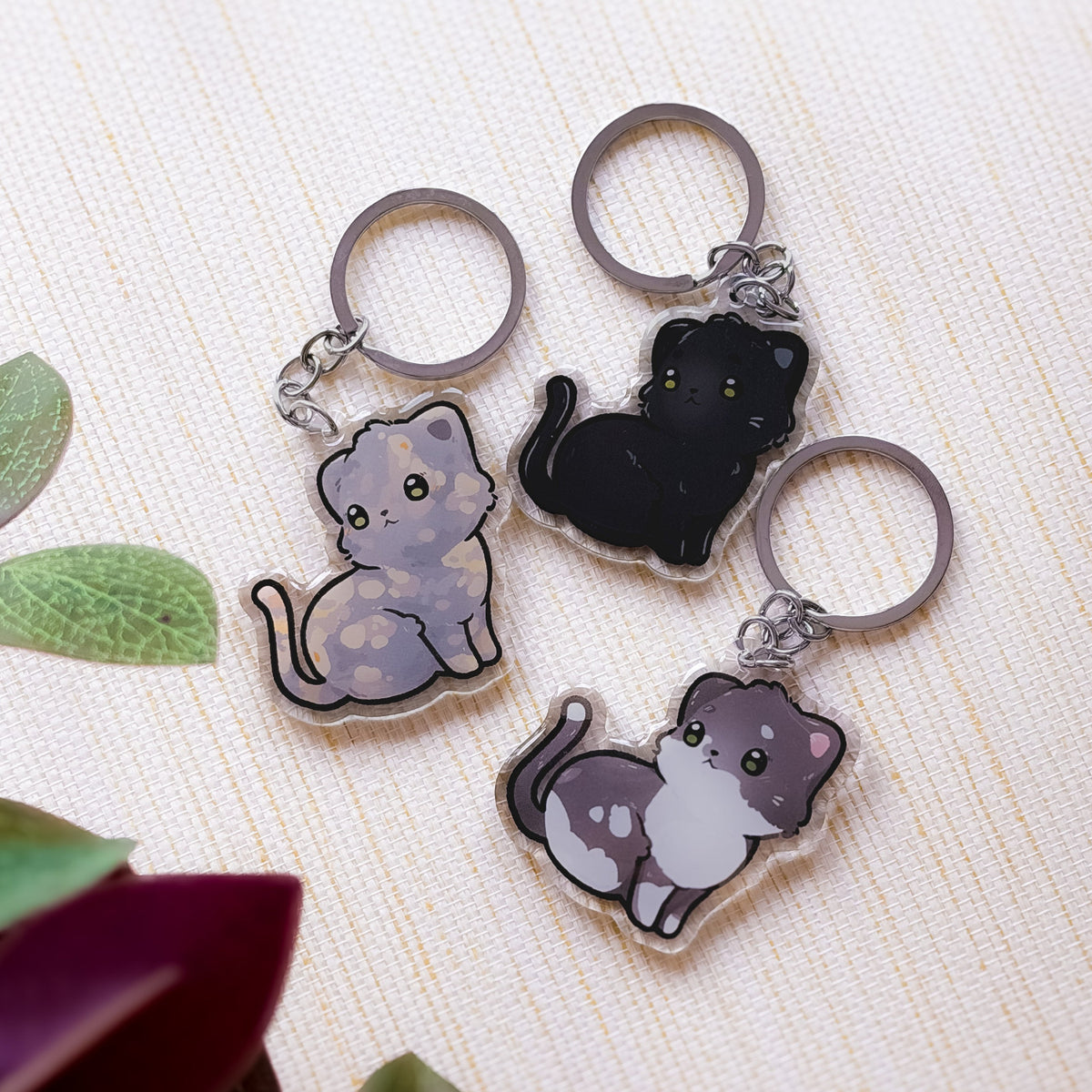 Cat Breed Keychain | Cute Animal | European Short Hair Breed Charm | Birthday Gift | Christmas Present for her | Cats Acrylic Key Chain