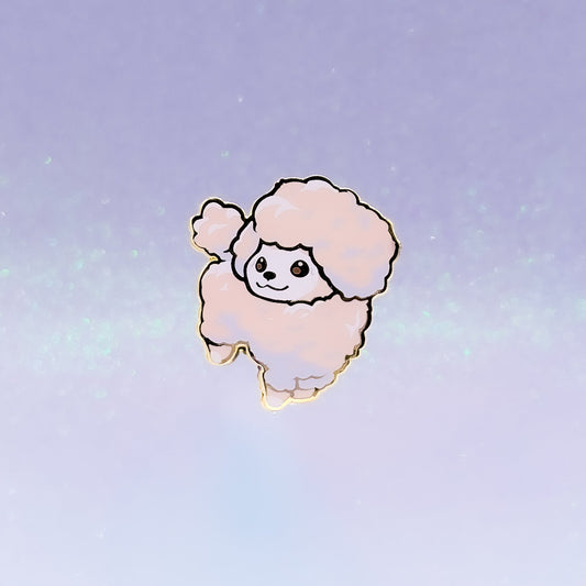 Poodle White | Dog Breeds Hard Enamel Pin | Kawaii Birthday Gift | Christmas Present | Miamouz