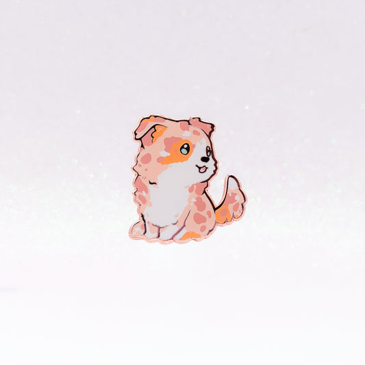 Australian Shepherd | Border Collie | Sheltie | Red Merle | Dog Breeds Hard Enamel Pin | Kawaii Birthday Gift | Christmas Present | Miamouz