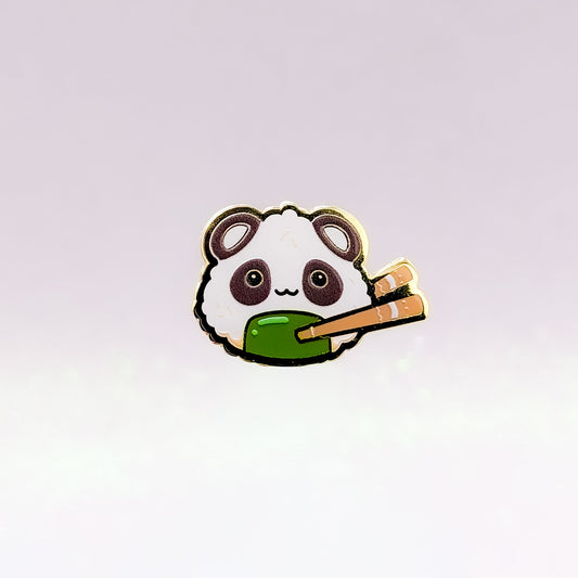Panda Rice Onigiri | Mini Hard Enamel Pin | Japan Inspired Pin | Kawaii Aesthetic Birthday Gift | Christmas Present