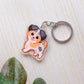 Jack Russell Tricolor Terrier Keychain | Cute Animal | Dog Breed Charm | Birthday Gift | Christmas Present for her | Dog Acrylic Key Chain