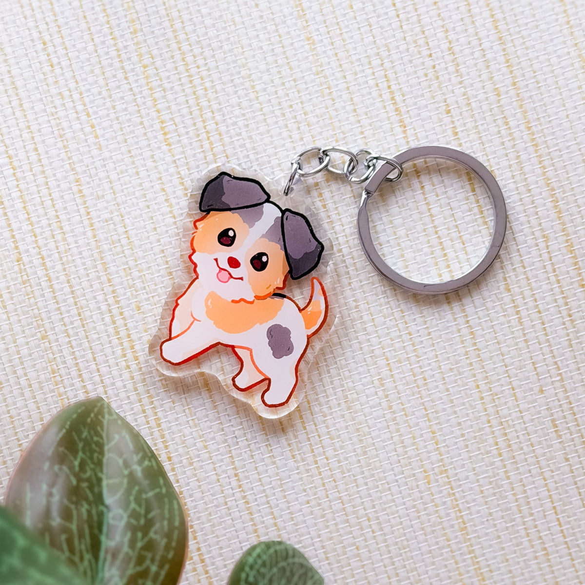 Jack Russell Tricolor Terrier Keychain | Cute Animal | Dog Breed Charm | Birthday Gift | Christmas Present for her | Dog Acrylic Key Chain