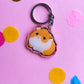 Guinea Pig Keychain | Different Fur Colors | Pet Breed Charm | Birthday Gift | Christmas Present | Acrylic Key Chain