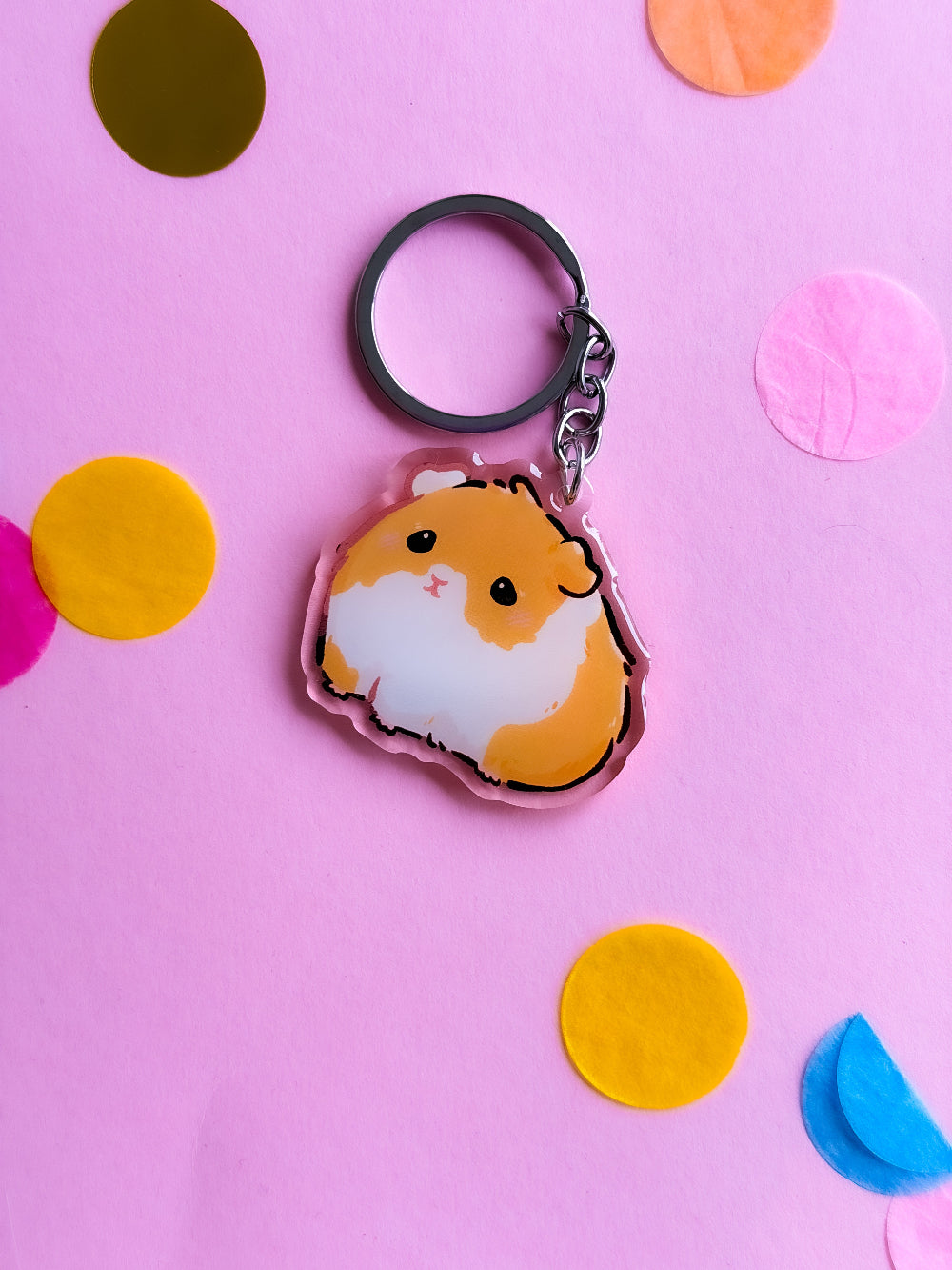 Guinea Pig Keychain | Different Fur Colors | Pet Breed Charm | Birthday Gift | Christmas Present | Acrylic Key Chain