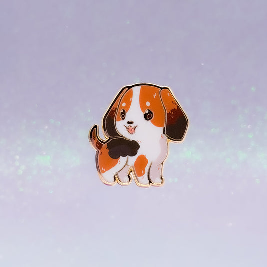 Beagle | Dog Breeds Hard Enamel Pin | Kawaii Birthday Gift | Christmas Present | Miamouz