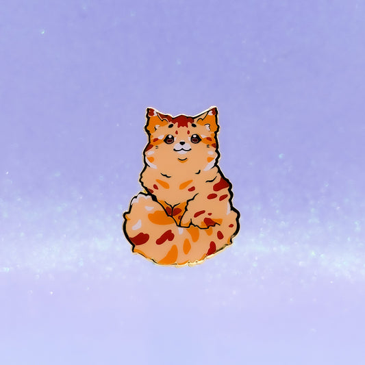 Maine Coon Cat Red Tabby | Cat Breeds Hard Enamel Pin | Kawaii Birthday Gift | Christmas Present | Miamouz