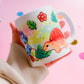 Dinosaurs Handprinted Mug | Green & Blue Kawaii Dino Mugs | 330ml | Matte