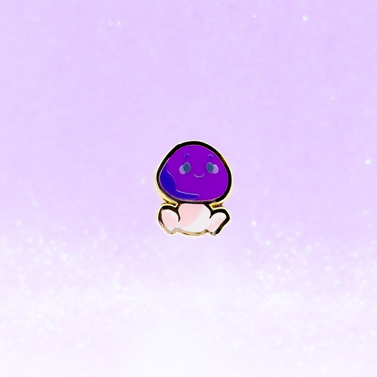 Happy Little Mushroom | Mini Hard Enamel Pin | Fantasy Inspired Pin | Kawaii Aesthetic Birthday Gift | Christmas Present