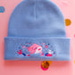 Happy Shark Winter Hat | Light Blue Warm Beanie | Kawaii Aesthetic Birthday Gift for Her | Christmas Present for Him | Miamouz