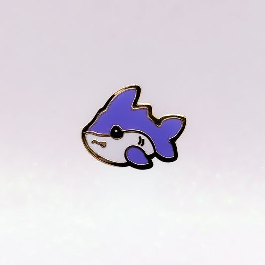 Small Shark | Mini Hard Enamel Pin | Sharky Pin | Kawaii Aesthetic Birthday Gift | Christmas Present