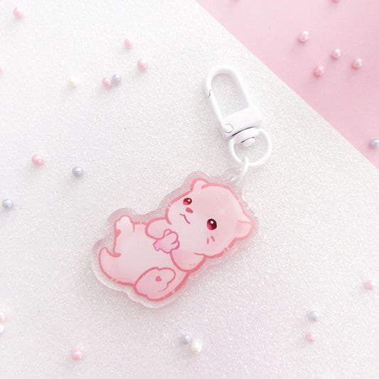 Adorable Otter Acrylic Keychain | Sweet Animal Art | Cute Otters Key Charm | Aesthetic Birthday Gift for Her | Christmas Present | Miamouz