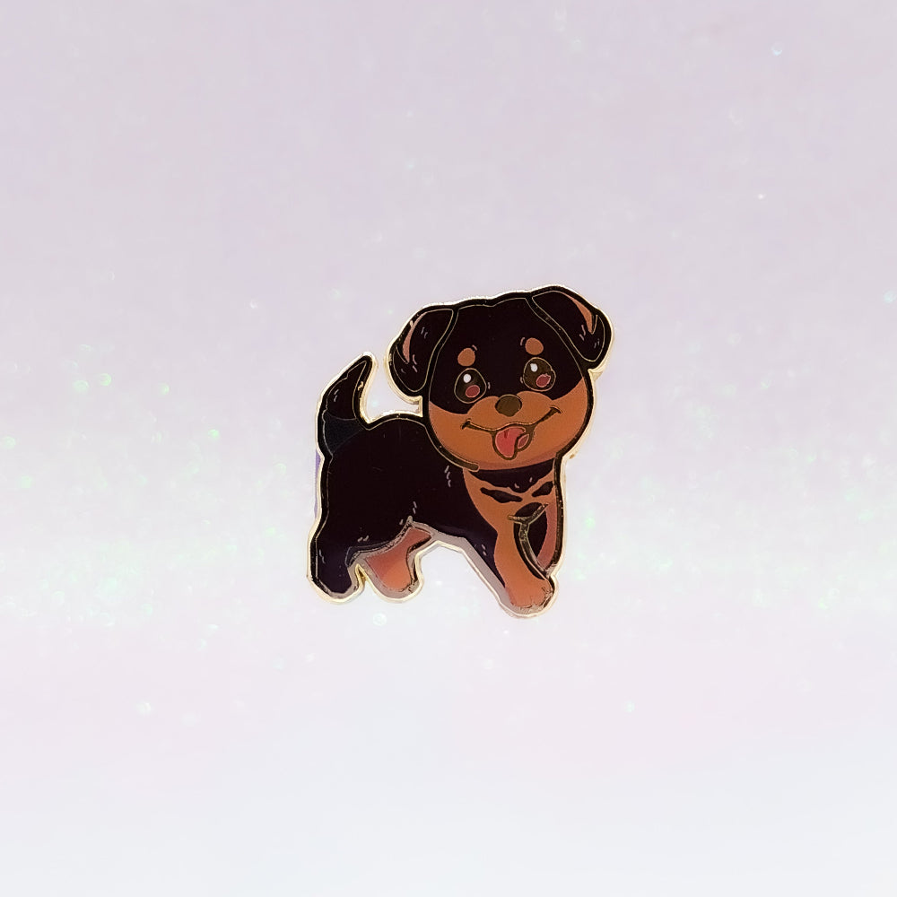 Pinscher Dobermann Cane Corso Rottweiler Mix | Dog Breeds Hard Enamel Pin | Kawaii Birthday Gift | Christmas Present | Miamouz