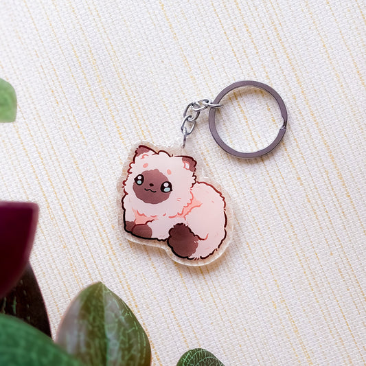 Ragdoll Cat Birman Cat Breed Keychain | Cute Animal | Cat Breed Charm | Birthday Gift | Christmas Present for her | Cats Acrylic Key Chain