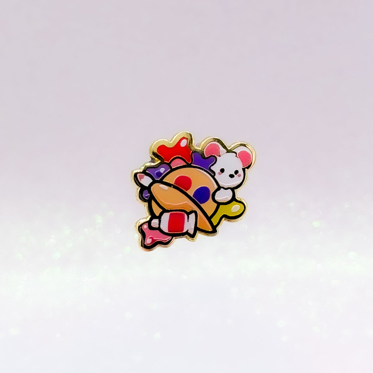 Art Mouse | Mini Hard Enamel Pin | Art Supplies Inspired Pin | Kawaii Aesthetic Birthday Gift | Christmas Present