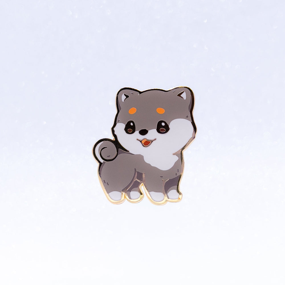 Shiba Inu Black and Tan | Akita Inu | Dog Breeds Hard Enamel Pin | Kawaii Birthday Gift | Christmas Present | Miamouz