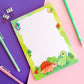 Dinosaur Adventure Notepad | A5 | Whimsical Stationery | Lined Notes | Birthday Gift
