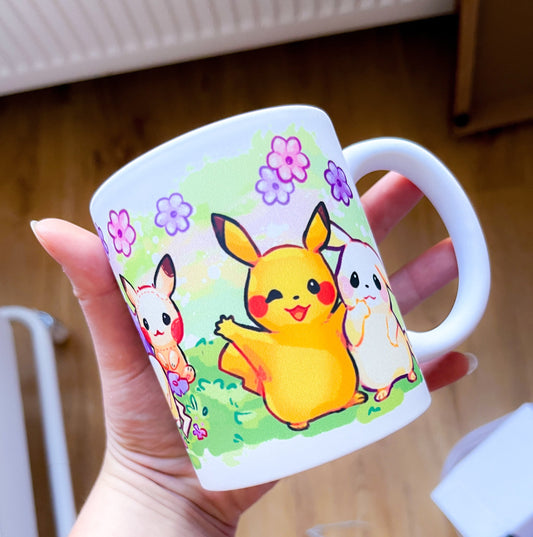 Island Friends Handprinted Mug