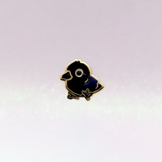 Krähstin | Raven Mini Pin | Hard Enamel Pin | Crow Pin | Kawaii Aesthetic Birthday Gift | Christmas Present