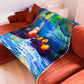 Duckling Adventure | Cozy Fluffy Fleece Blanket | 150cm x 200cm