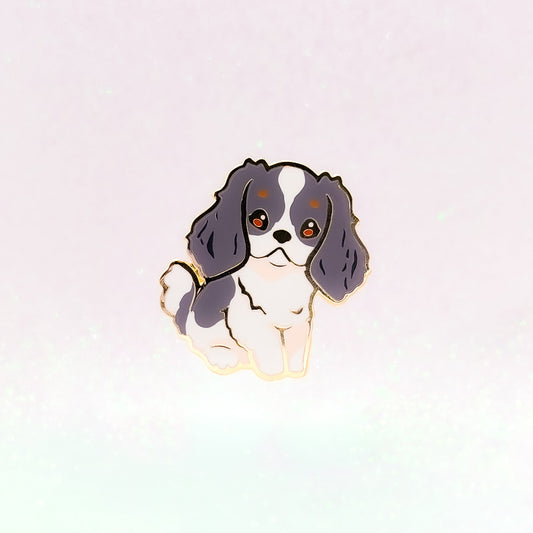Cavalier King Charles Spaniel | Cocker Spaniel Black & Tan | Dog Breeds Hard Enamel Pin | Kawaii Birthday Gift | Christmas Present | Miamouz