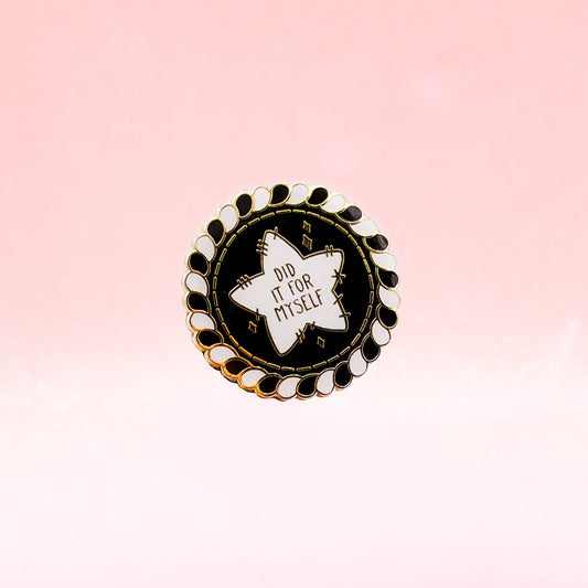 Did It For Myself | Self Care Badge | Self Love Hard Enamel Pin Badge | Kawaii Aesthetic Birthday Gift | Christmas Present