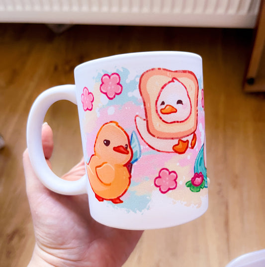 Ducks Handprinted Mug