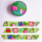 SAMPLE Grass Friends Washi Tape | 10m x 15mm Roll | Artist Masking Tape | Decorative Planner Tape | Kawaii Calendar Journal Stationery