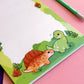 Dinosaur Adventure Notepad | A5 | Whimsical Stationery | Lined Notes | Birthday Gift