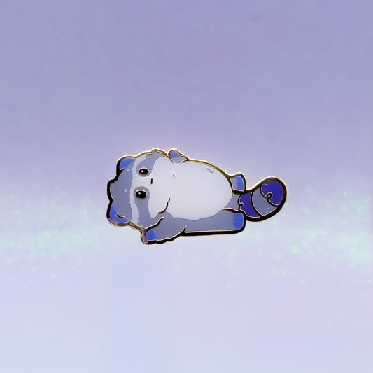 Life is Pain Enamel Pin | Cute Racoon Hard Enamel Pin | Trash Panda Art | Kawaii Aesthetic Birthday Gift | Christmas Present