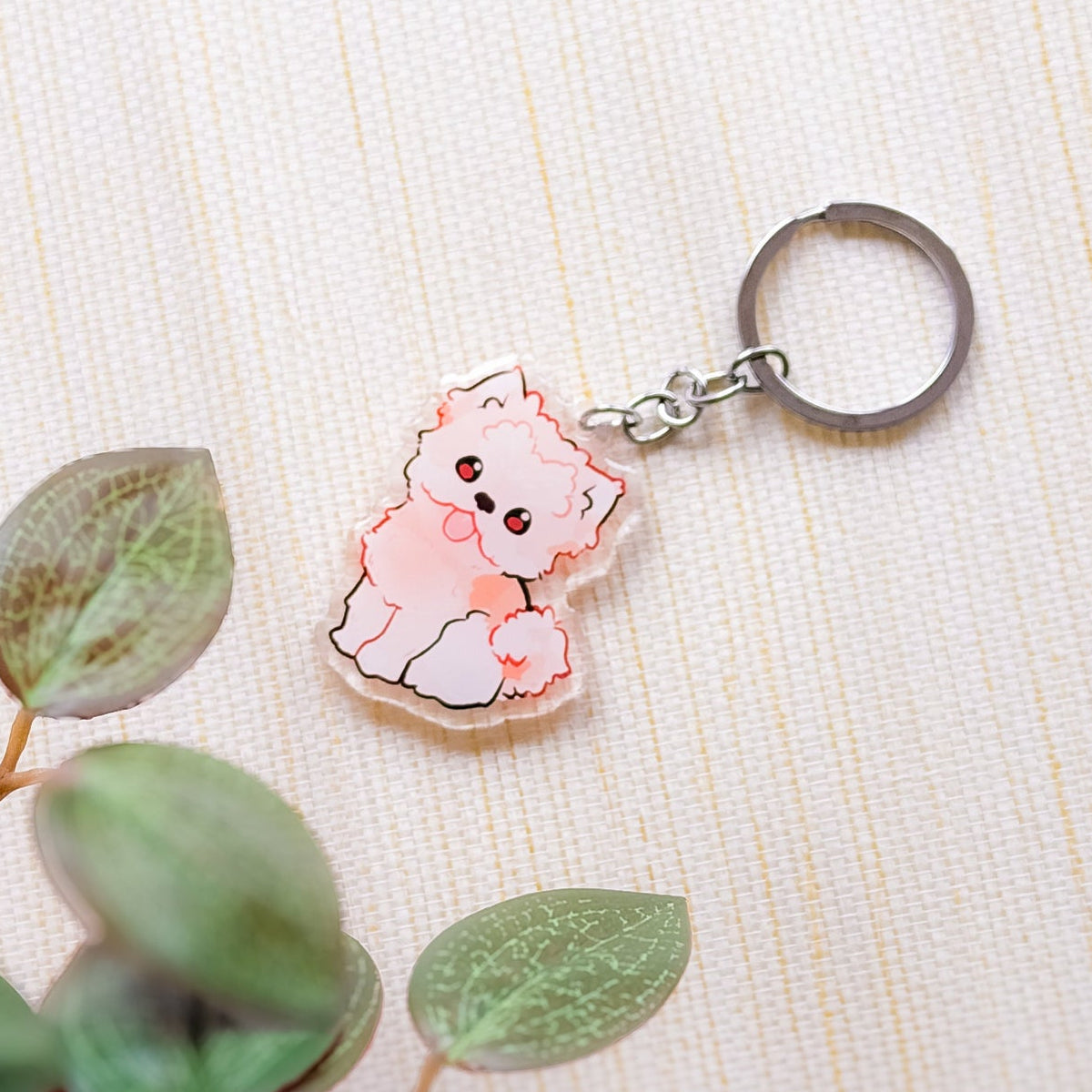 Yorkshire Terrier Keychain | Light Fur | Cute Animal | Dog Breed Charm | Birthday Gift | Christmas Present for her | Dog Acrylic Key Chain