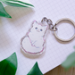 Norwegischer Maine Coon Schlüsselanhänger | Süßes Tier | Langhaariger Katzenrassen-Anhänger | Geburtstagsgeschenk | Weihnachtsgeschenk | Katzen-Acryl-Schlüsselanhänger