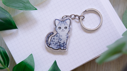 Bengal Abyssinian Siam Breed Keychain | Cute Animal | Cat Breed Charm | Birthday Gift | Christmas Present for her | Cats Acrylic Key Chain