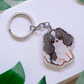 Cavalier King Charles Schlüsselanhänger | Süßes Tier | Hunderassen-Anhänger | Geburtstagsgeschenk für Sie | Weihnachtsgeschenk | Hunde-Acryl-Schlüsselanhänger