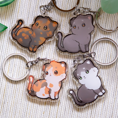 Cat Breed Keychain | Cute Animal | European Short Hair Breed Charm | Birthday Gift | Christmas Present for her | Cats Acrylic Key Chain